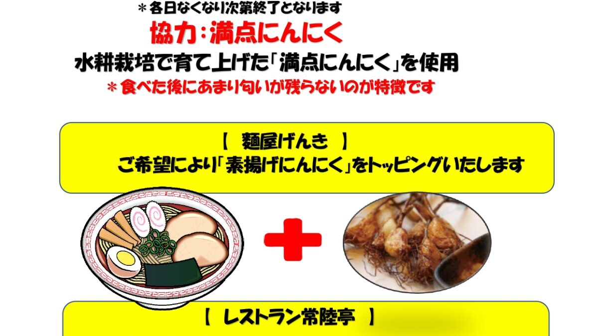 にんにく祭り始まりました